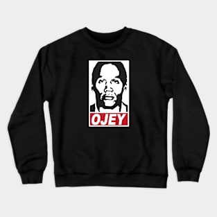 Ojey Simpson portrait Crewneck Sweatshirt